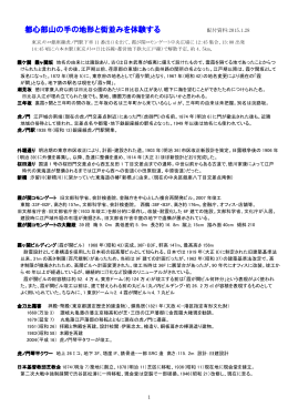 都心部山の手の地形と街並みを体験する