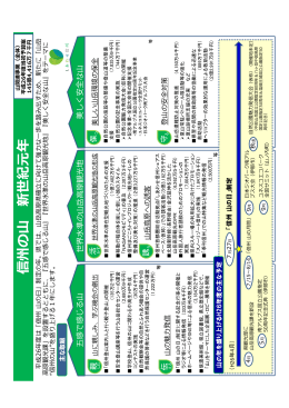 信州の山 新世紀元年