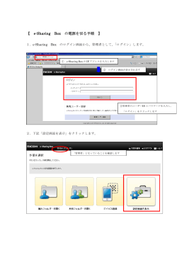 【 e-Sharing Box の電源を切る手順 】