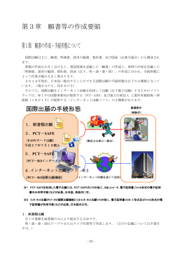 第3章 願書等の作成要領 第1節 願書の作成・手続形態について