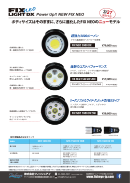 Power Up!! NEW FIX NEO ボディサイズはそのままに、さらに進化した