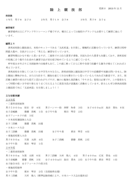 陸上競技 - 三重県立津西高等学校