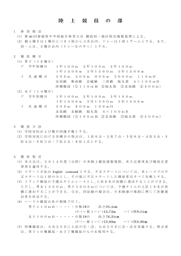 陸 上 競 技 の 部 - 愛媛県中学校体育連盟