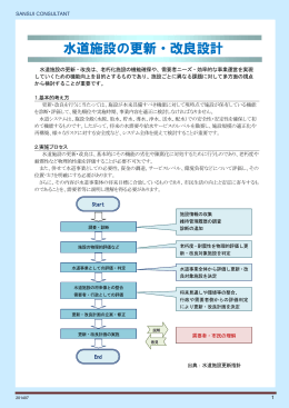 水道施設の更新・改良設計