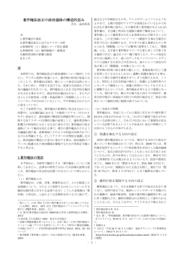 著作権法改正の政治過程の構造的歪み