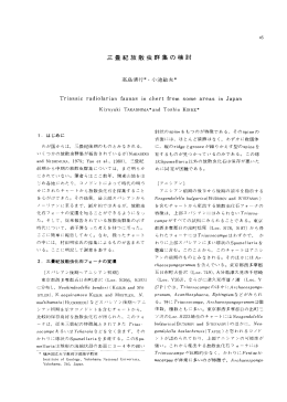 三畳紀放散虫群集の検討