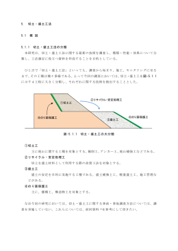 切土・盛土工法 - 委員会サイト