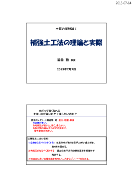 補強土工法の理論と実際