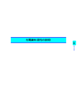 付属資料(語句の説明)