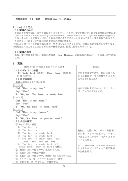 助動詞 have to ～ の導入