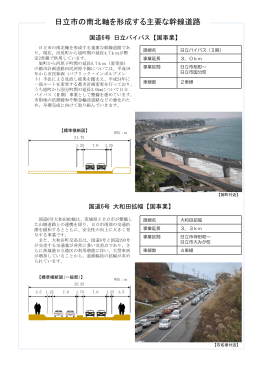 日立市の南北軸を形成する主要な幹線道路(PDF形式 923キロバイト)
