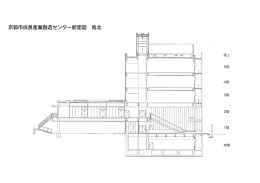 京都市成長産業創造センター断面図 南北