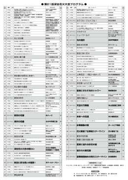 第21回深谷花火大会プログラム