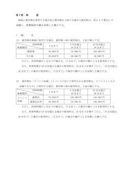 - 64 - 第 3 節 映 画 金額に、消費税相当額を加算した額とする