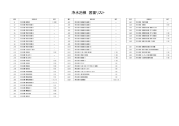 浄水池棟 図面リスト
