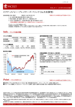 ピクテ・メジャー・プレイヤーズ・ファンド（3ヵ月決算型)