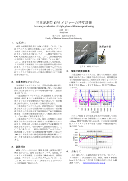 三重差測位 GPS メジャーの精度評価