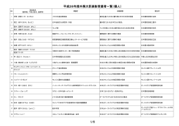 外務大臣表彰受賞者リスト（個人）（PDF）