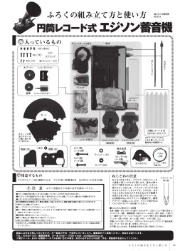円筒レコード式 エジソン蓄音機