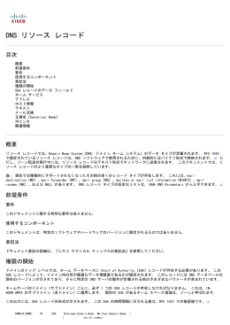 DNS リソース レコード