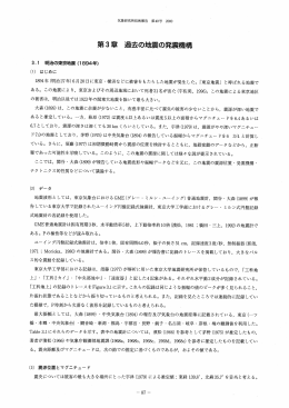 過去の地震の発振機構