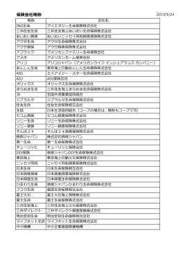 保険会社略称 - Recreate.inc