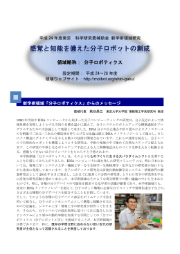 領域略称： 分子ロボティクス