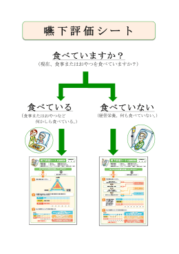 嚥下評価シート 食べている方