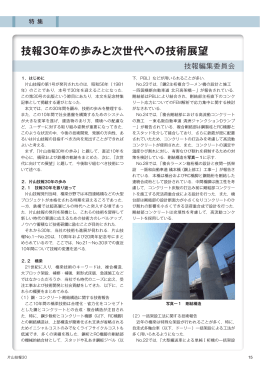 技報30年の歩みと次世代への技術展望