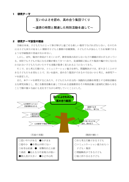 互いのよさを認め，高め合う集団づくり ～道徳の時間と関連した特別活動
