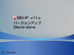 バージョンアップ Stand-alone BIG