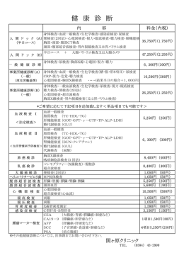 健 康 診 断 - OKBNET