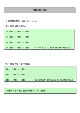 剰余類分解