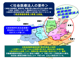 社会医療法人の要件