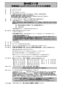 第 40回フジ杯ダブルス大会