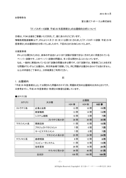 「ITパスポート試験 平成25年度春期分」の出題傾向分析について