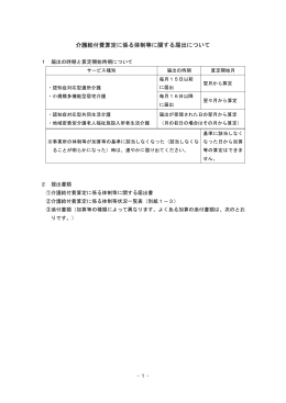 介護給付費算定に係る体制等に関する届出について（PDF:235