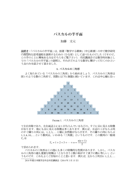 加藤 文元 「パスカルの半平面」