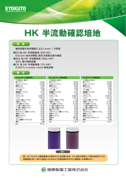 HK 半流動確認培地