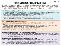 安全確保領域における論点について（案）