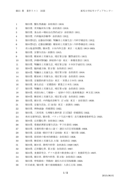 額田 豊 著作リスト 図書 東邦大学医学メディアセンター 1 / 2 2015.06.01