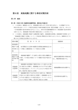 第6部 東海地震に関する事前対策計画(PDF形式, 306.50KB)