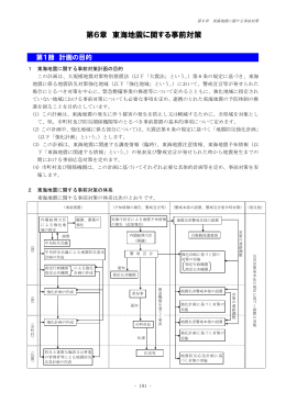 第6章 東海地震に関する事前対策