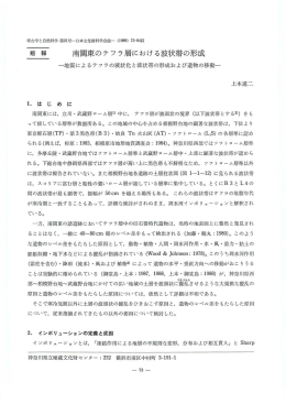 南関東のテフラ層における波状帯の形成 －地震
