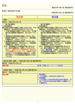 民法 改正前 改正後 - Westlaw Japan