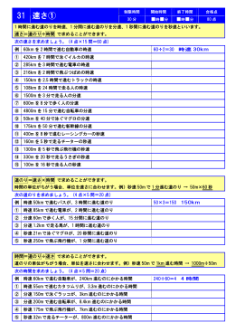 31 速さ①