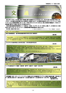 交 通 ― リニアモーターカーが リニアモーターカーが走る 交 通