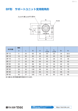 BF形 サポートユニット支持側角形