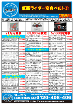 仮面ライダー変身ベルト