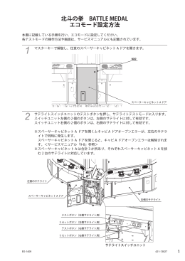 北斗の拳 BATTLE MEDAL エコモード設定方法